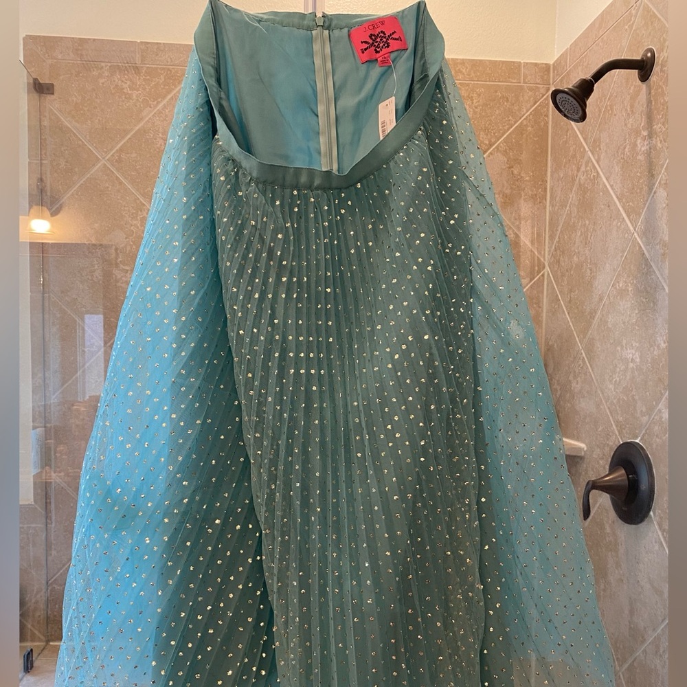 J Crew Metalic Dot Tule Skirt Size 16 Never Worn